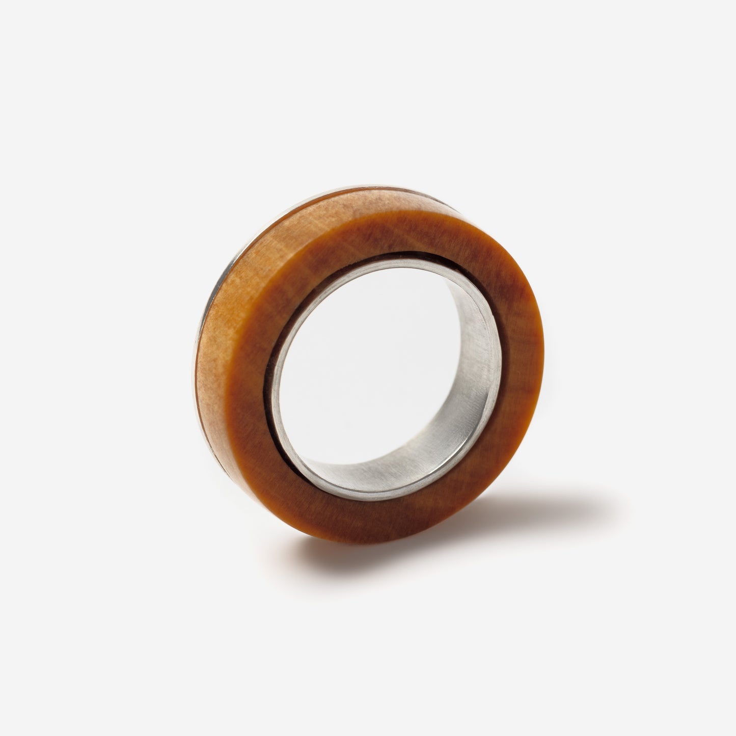 ANILLO FAJA ARGENTO
